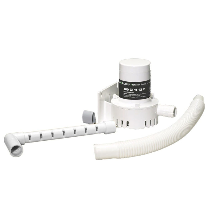 Johnson Pump 24052 Ice Chest Aerator Kit (Includes Pump, Hose, Spray Bar, Clamps & Instructions)