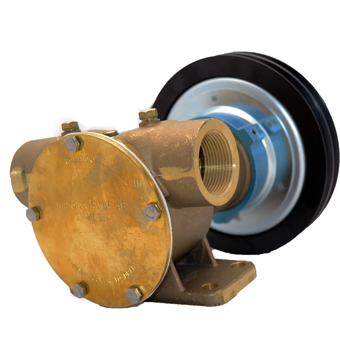 Johnson Pump 10-13022-84 F8B-5 1-1/4" NPT Electric Clutch Pump ,12 V,2xA Pulley