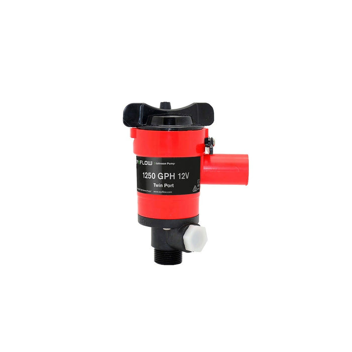 Johnson Pump 48103 Dual Port Livewell/Washdown Pump, 1250 GPH