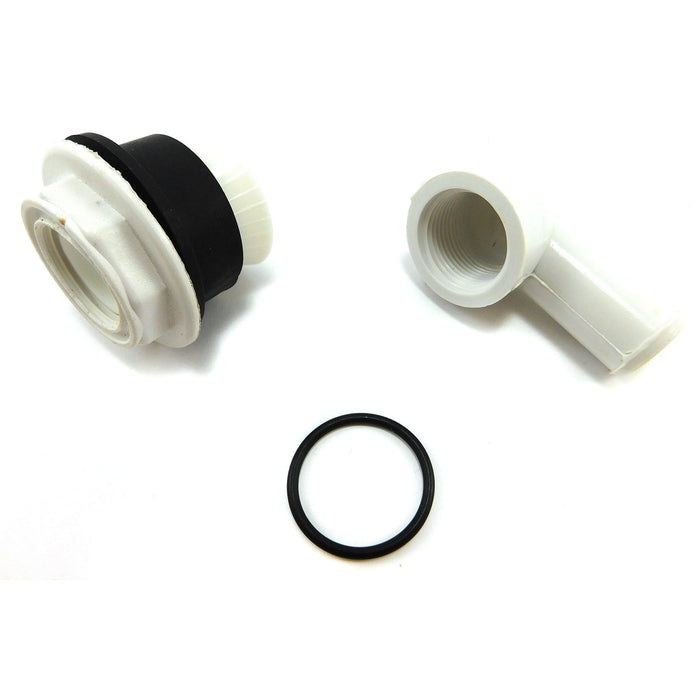 Johnson Pump 81-47246-01 Intake Elbow, Inlet Pipe Gasket/Nut For Manual/Silent Electric Toilets