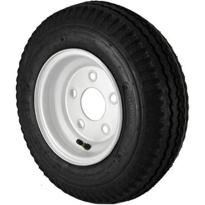 Loadstar Tires 30800 Bias Tire & Wheel (Rim) Asm K353 530-12 5 Hole 6 Ply White, Conventional
