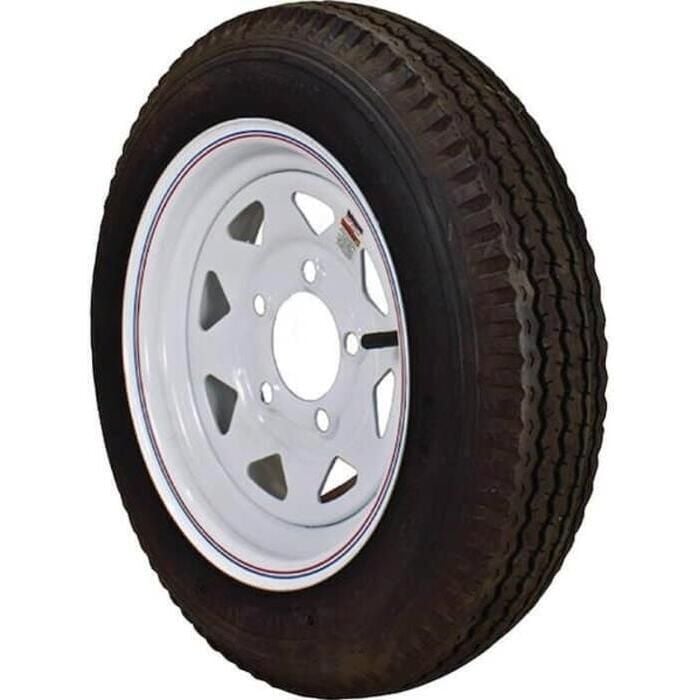 Loadstar Tires 30740 Bias Tire and Wheel (Rim) Assembly 530-12 5 Hole 4 Ply