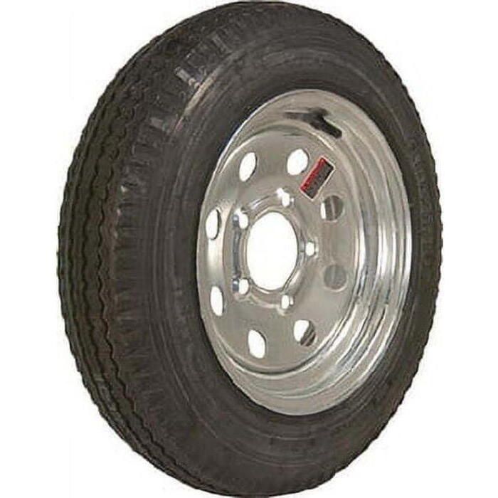 Loadstar Tires 30830 Bias Tire & Wheel (Rim) Asm K353 530-12 5 Hole 6 Ply, Silver, Modular