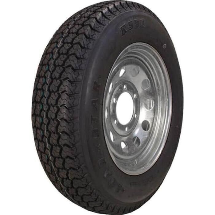Loadstar Tires 3S885 Bias Tire & Wheel (Rim) Asm ST225/75D-15 6 Hole D Ply