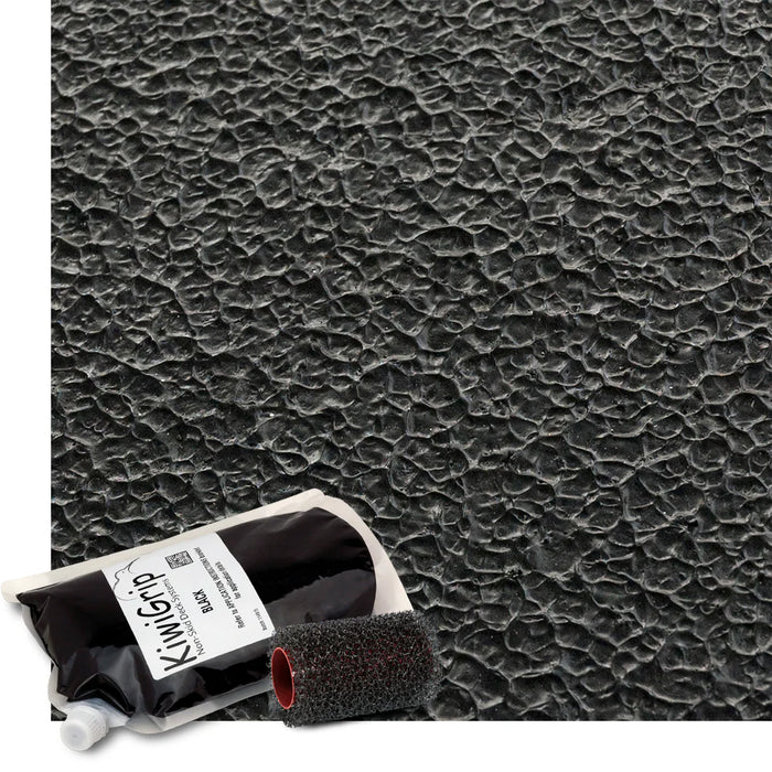 KiwiGrip Non-Skid Deck Coating with Roller, Durable, Non-Toxic, High-Traction Finish