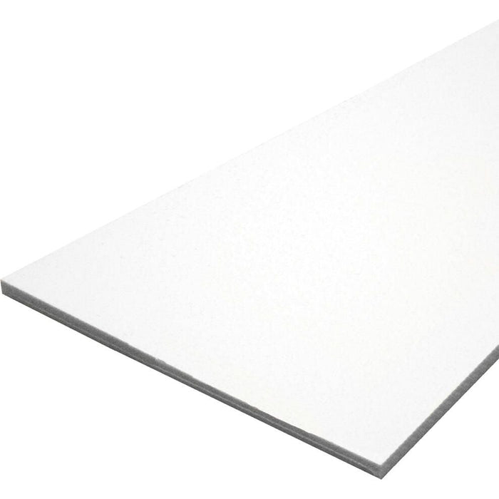 King 1227WW12 Starboard 12" x 27" x 1/2" White/White