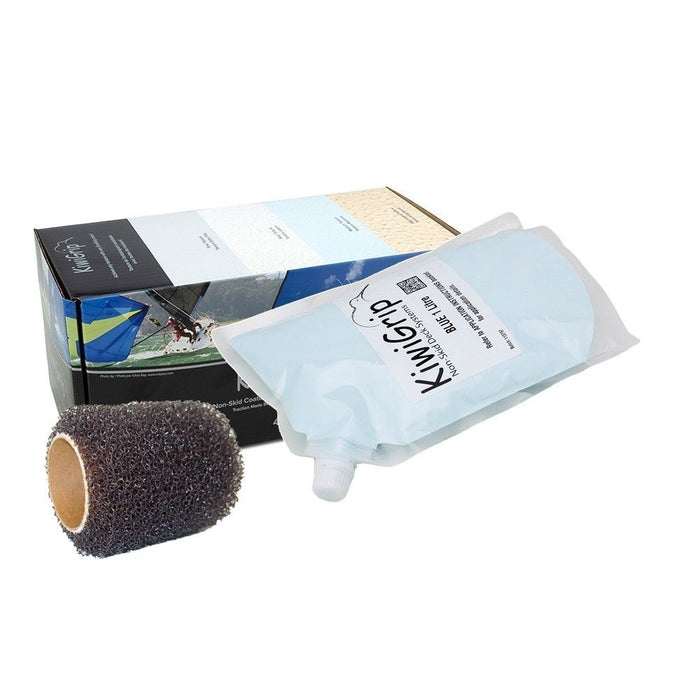 KiwiGrip Non-Skid Deck Coating with Roller, Durable, Non-Toxic, High-Traction Finish