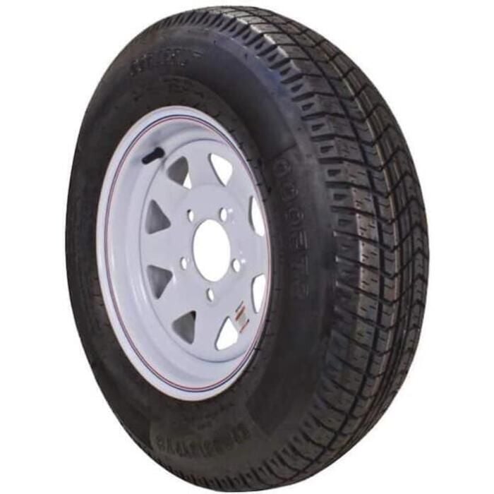 Loadstar Tires 3S140 Bias Tire & Wheel (Rim) Asm ST175/80D-13 5 Hole C Ply