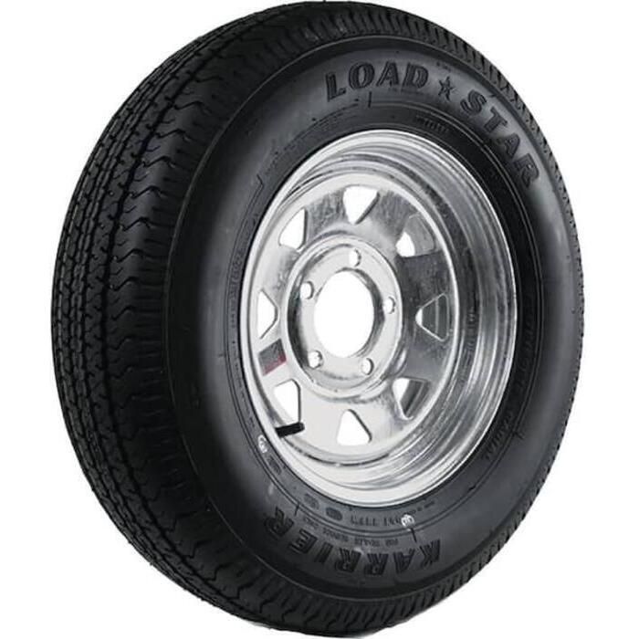 Loadstar Tires 31952 ST Radial Tire & Wheel (Rim) Asm ST175/80R-13 5 Hole C Ply