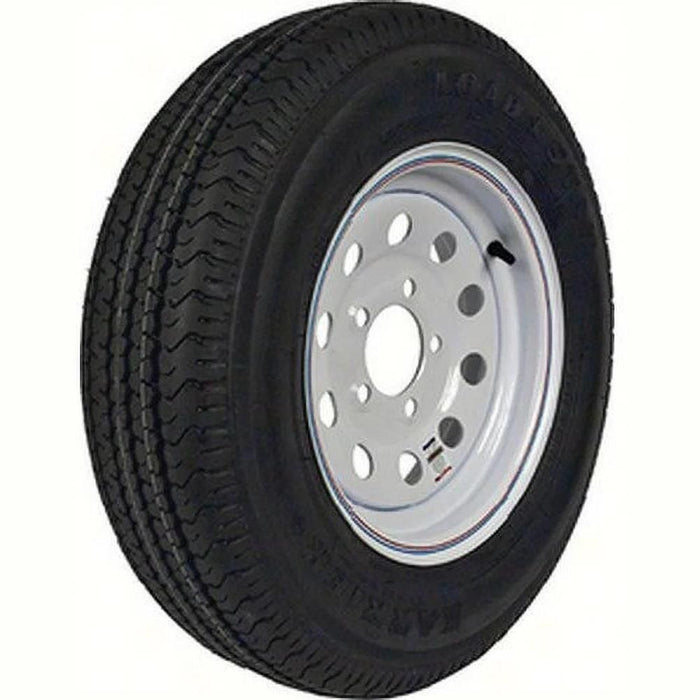 Loadstar Tires 31977 ST Radial Tire & Wheel (Rim) Asm Directional ST185/80R-13 5, Hole C Ply