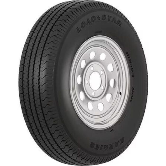 Loadstar Tires 32013 13" ST Radial Tire & Wheel Asm, ST185/80R13 C/5-Hole Modular Silver