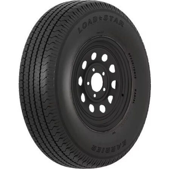 Loadstar Tires 32424 Tire & Wheel (Rim) Asm KR03, ST205/75R15 5 Hole D Ply, Black, Modular