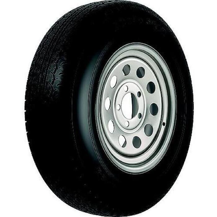 Loadstar Tires 32220 Tire & Wheel (Rim) Asm KR03, ST205/75R15 5 Hole C Ply, Silver, Modular
