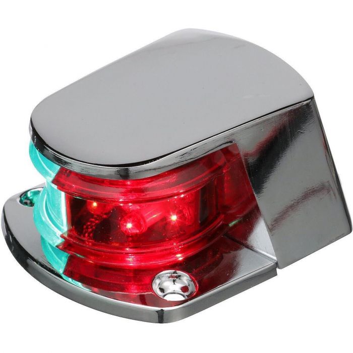 Seachoice 2031 LED Bow Light, Marine Navigation, Chrome Bi-Color, 1-Mile Vis for Under 39 Feet
