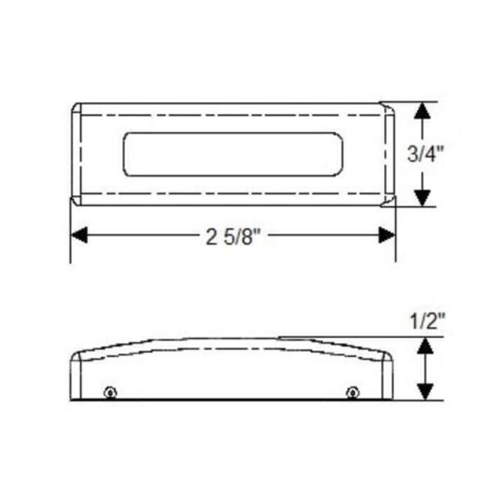 Scandvik 41381P LED 12V Courtesy Lights With Polished Stainless Steel Trim