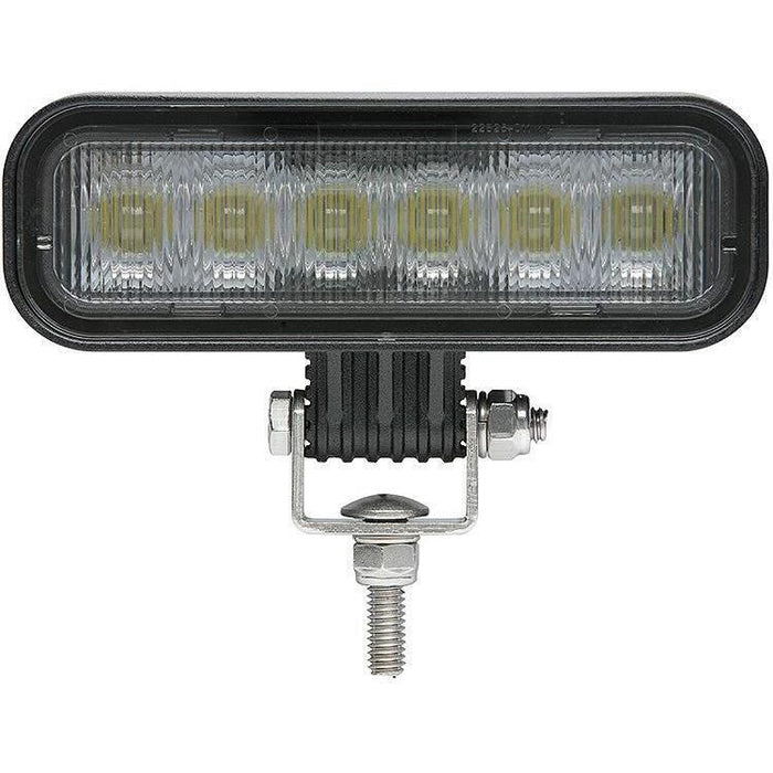 Seachoice TLL60FBSCH 51641 LED Flood Beam Rectangular Work Light, 12/24V, Black Housing, 6 LEDs