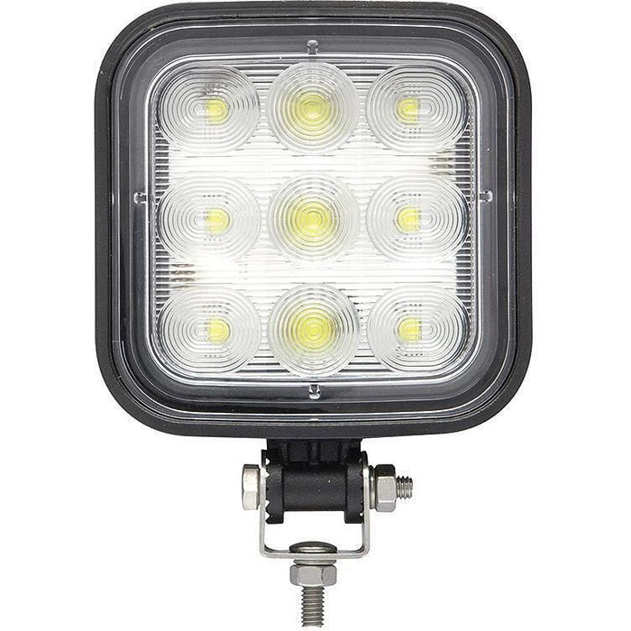 Seachoice TLL71FBSCH 51661 LED Flood Beam Square/Wide Angle Work Light, 12/24V, Black Housing, 9 LEDs