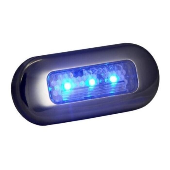 TH Marine LED-51823-DP T-H Marine LED Oblong Courtesy Light w/ SS Bezel