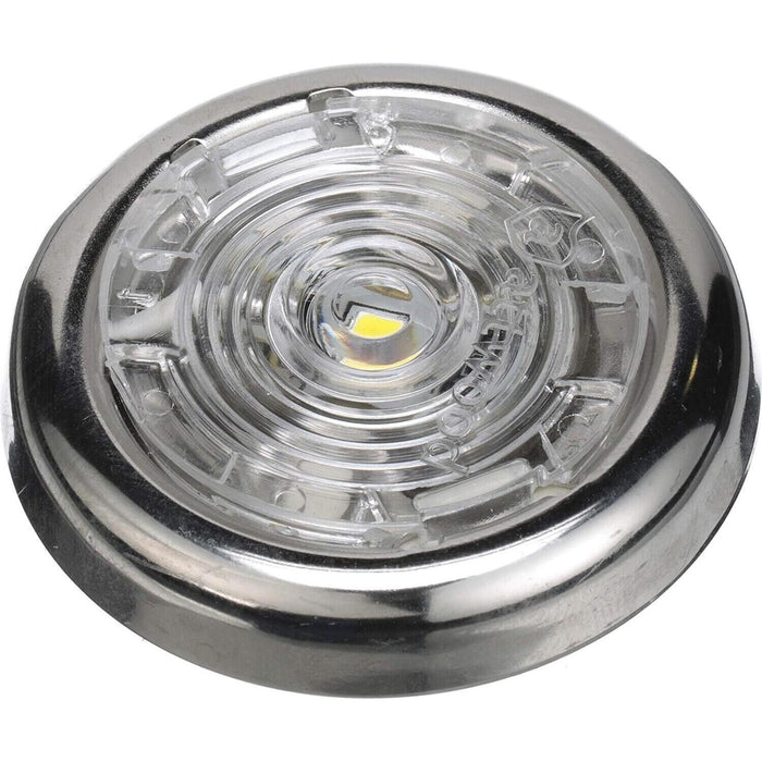 Attwood 6342SS7 1-1/2" White Interior/Exterior Light w/SS Bezel