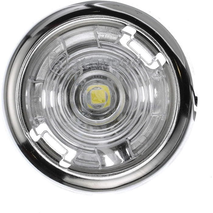 Attwood 6342SS7 1-1/2" White Interior/Exterior Light w/SS Bezel