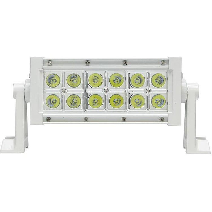 Seachoice UCL23CWSCH 51703 LED Spot/Flood Light Bar, White Housing, 12 LEDs, 7.25", 12/24V