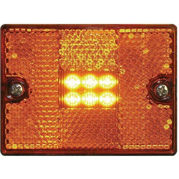 Seachoice MCL36ASSCH 52891 LED Square Stud-Mount Clearance/Marker Light
