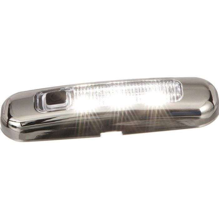 Seachoice 50-03131 LED Area Light, Surface Mount, On/Off Switch, 316 SS, White Light, 220 Lumens
