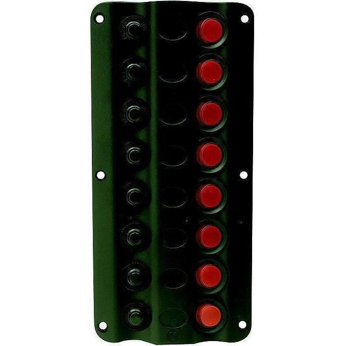 Seachoice 12341 LED 12V 8-Switch Distibution Panel, Pre-Wired, Boat Panel Mount