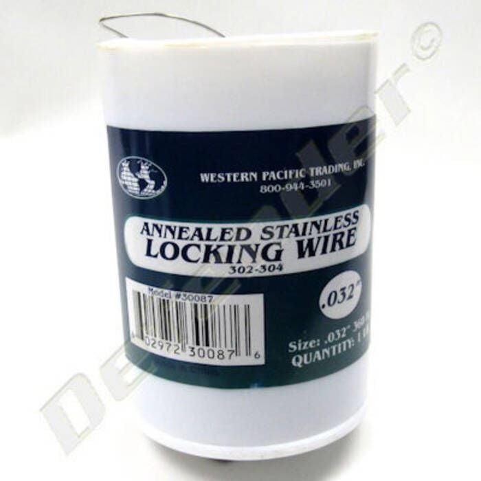 Western Pacific Trading 30087 Stainless Steel Locking Wire .032 1Lb Feeder