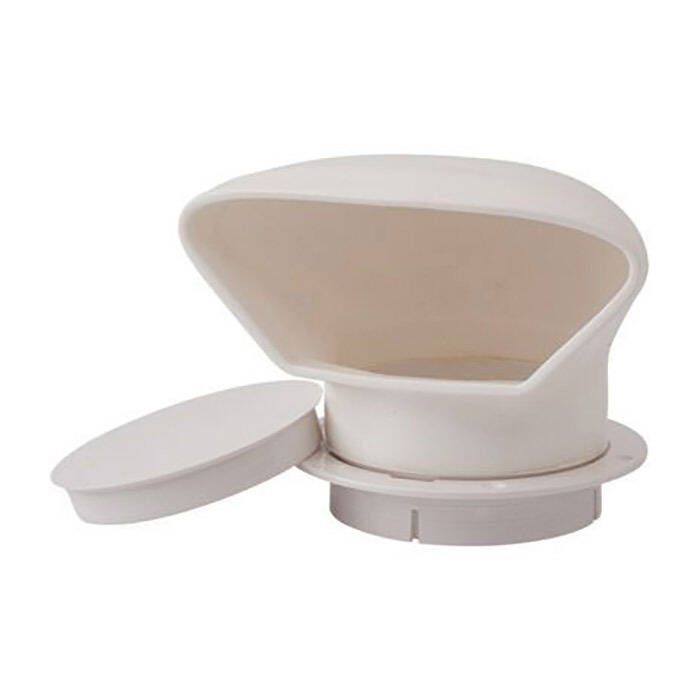 Sea Dog 727132-3 SeaDog PVC Low Profile Cowl Vent & Snap On Deck Plate