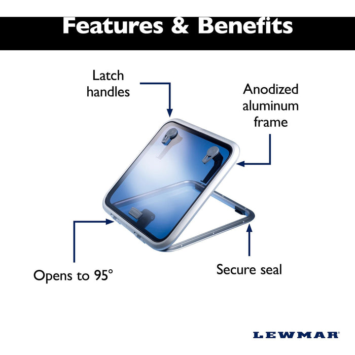 Lewmar 39960030 Low Profile Rectangular Hatch, Size 60