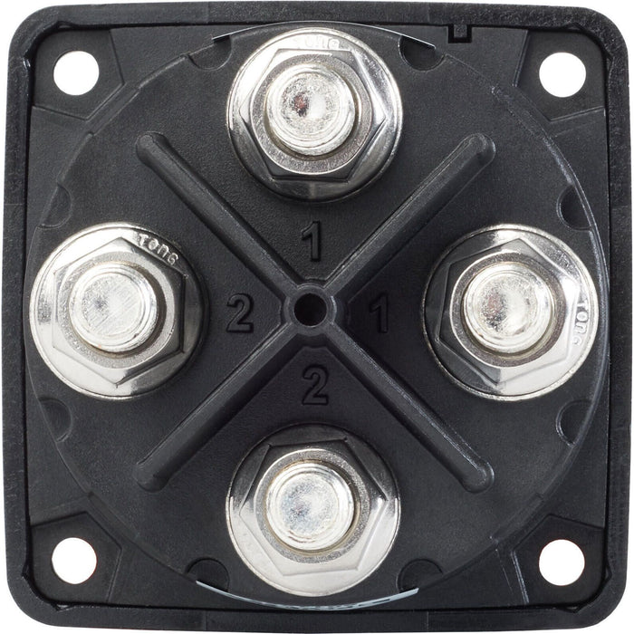 Blue Sea 6011200-BSS 6011200 M Series Dual Circuit Plus On-Off-Both Battery, Switch, Black