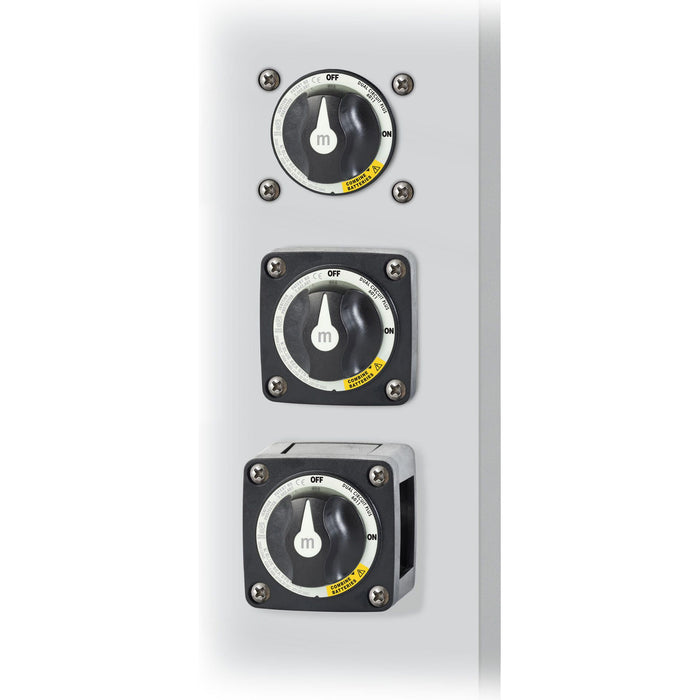 Blue Sea 6011200-BSS 6011200 M Series Dual Circuit Plus On-Off-Both Battery, Switch, Black