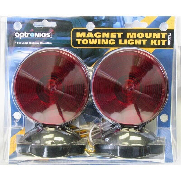 Optronics TL21RK Magnet Mount Towing Light Kit | Includes 20' Wiring Harness