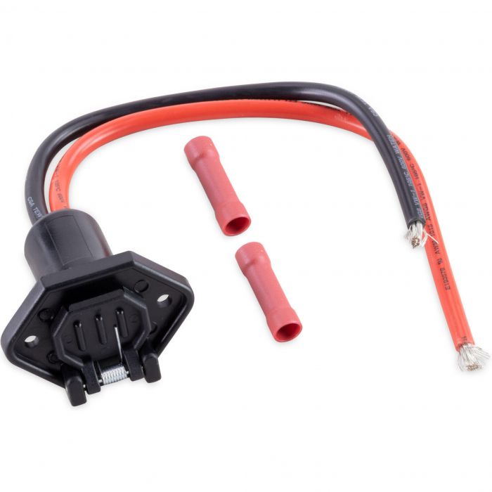 Sierra WH10520-1 Male Boat SideTrolling Motor Plug 8Ga 12V 2 Wire