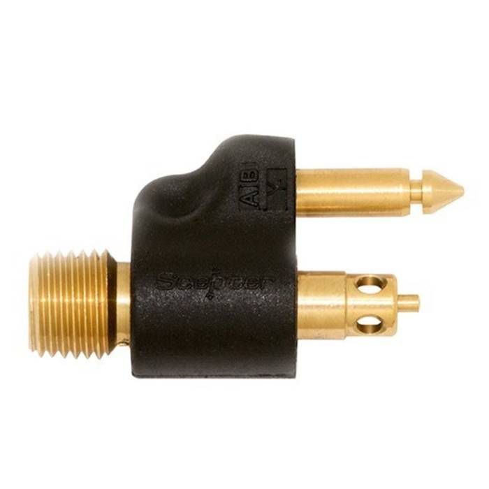 Scepter 4075 Fuel Tank Fitting, Yamaha Brass Male