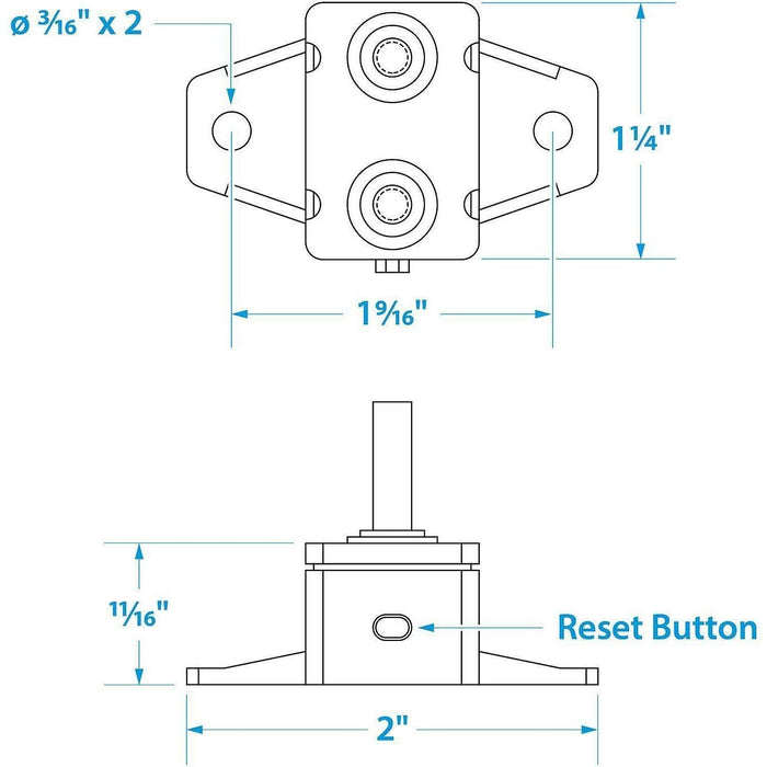 Seachoice 50-13061 Manual Circuit Breaker