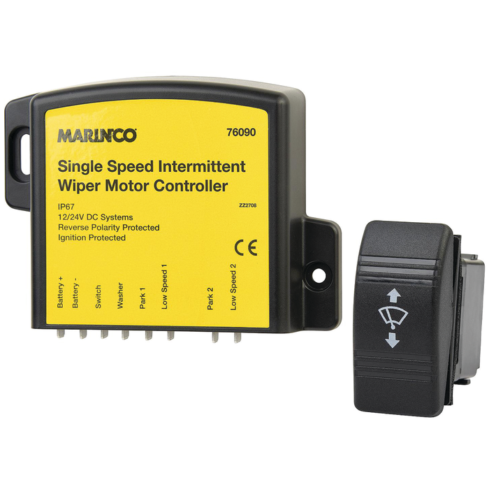 Marinco 76090 Single Speed Intermittent Wiper Motor Controller