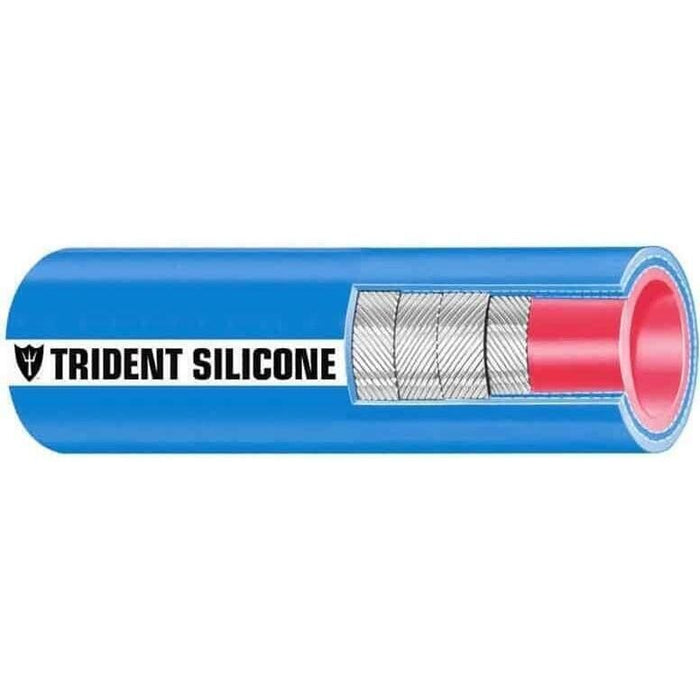 Trident Marine 202V2124 2-1/2" x 36" Blue Silicone Wet Exhaust Hose