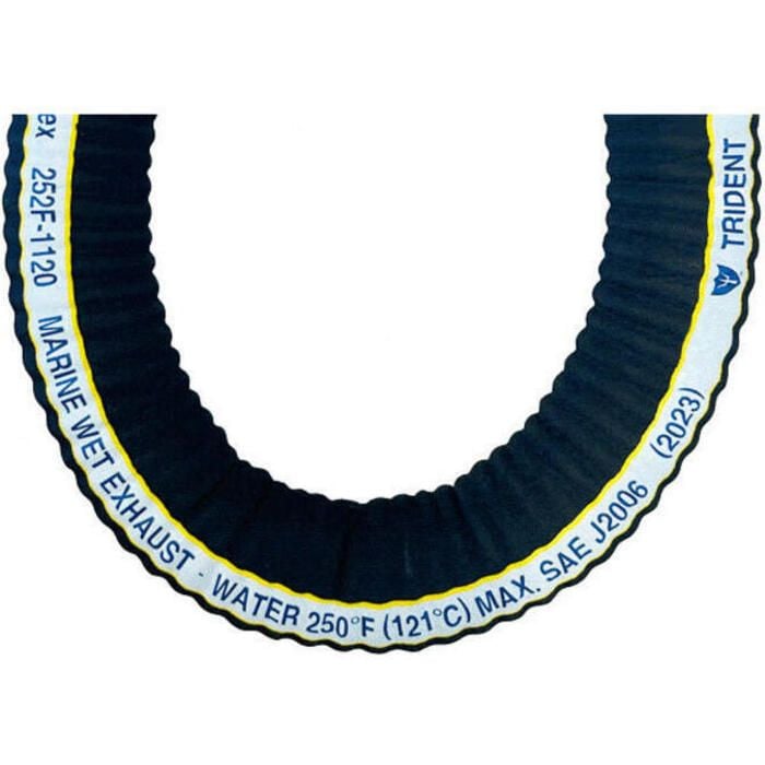 Trident Marine 252F-3004 Trident Trident Extra-Flex Corrugated Wet Exhaust, 12.5' Length, 3" I.D.