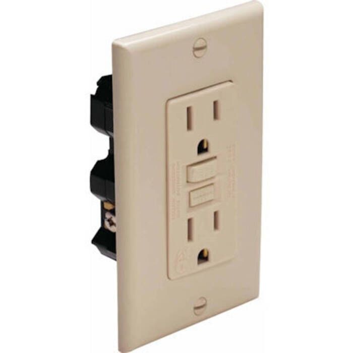 Marinco 1591-FI Ground Fault Circuit Interrupter (GFCI), Ivory