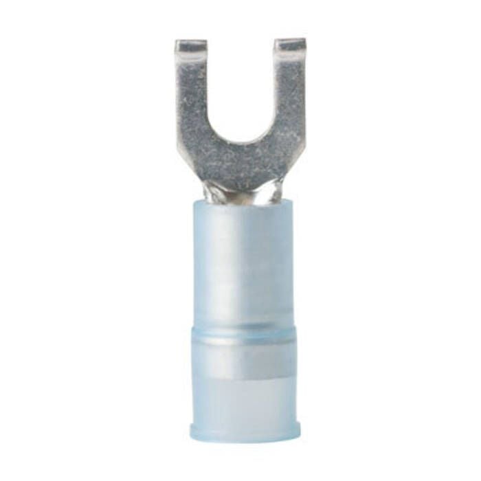 Ancor 210312 Marine Grade Nylon Spade Terminal, #8 Fastener, 16-14 Wire, Blue, 25/Pk