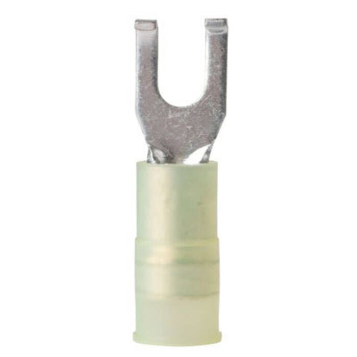 Ancor 220323 Marine Grade Nylon Spade Terminal, #10 Fastener, 12-10 Wire, Yellow, 100/Pk