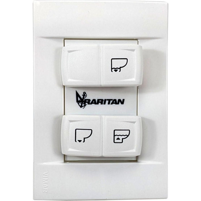 Raritan 220HS01201 Marine Elegance Angled Back, Fresh Water & Remote, 12V Toilet, White