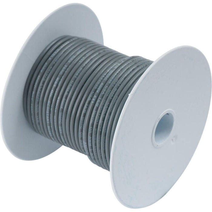 Ancor 104410 Marine Grade Tinned Copper Primary Wire, #14 AWG, 100', Gray