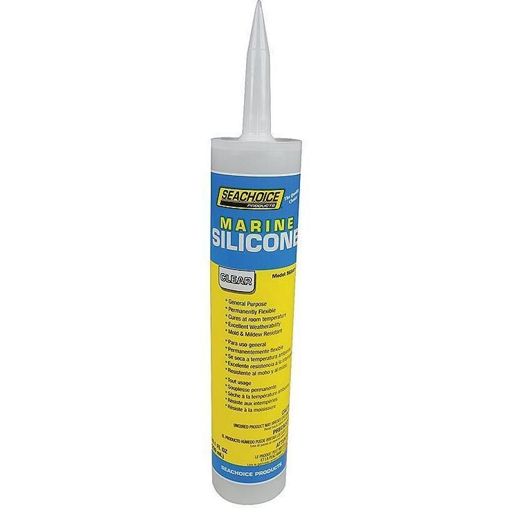 Seachoice 50-96941 Silicone Sealant Clear 10.1oz. — Freeport Marine Supply