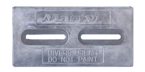 Martyr CMDIVERA Hull Anode 1/2" x 6" x 12", Aluminum