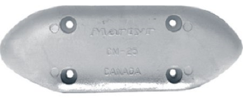Martyr CMM25A Aluminum Hull Anode, .72" x 3.25" x 9.08"