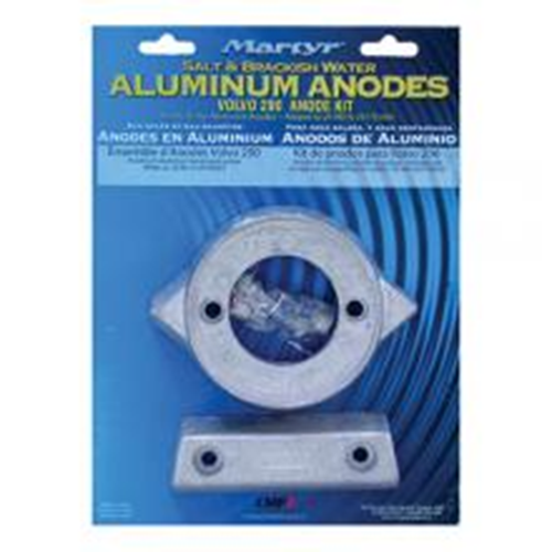 Martyr CM290KITA Aluminum Anode Kit, For Volvo Penta 290 Engine (Contains 1-V18, 1-852835 and Hardware)