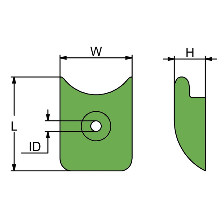 Martyr CMKK2Z Walter Keel Anode, Zinc, 3-1/4" L x 3-1/4" W x 1-1/8" H